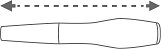 Heildarstærð<br> 216x40x36mm